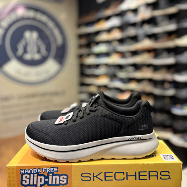 Men's Skechers Slip-ins: GO Walk Arch Fit N-Joy — Black/Gray