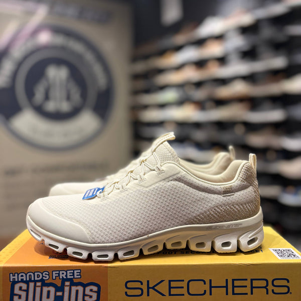 Women's Skechers Glide-Step - Starlust — Natural/Gold