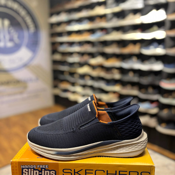 Men's Skechers Hands Free Slip-ins Relaxed Fit: Slade - Osias. — Navy