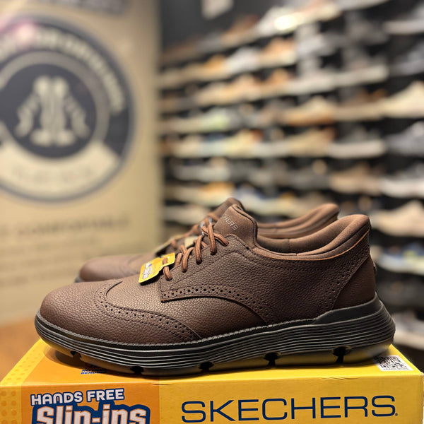 Men's Skechers Garza - Sully — Red/Brown