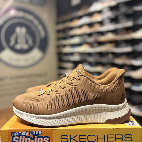 Men's Skechers Slip-ins: BOBS Sport Squad Chaos 4 — Chestnut