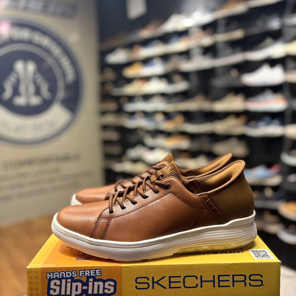 Men's Skechers Casual Glide Cell-Abbott — Cognac