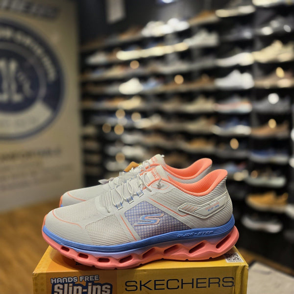 Women's Skechers Slip-ins: GO WALK Glide-Step 2.0 - Elektra — White / Multi