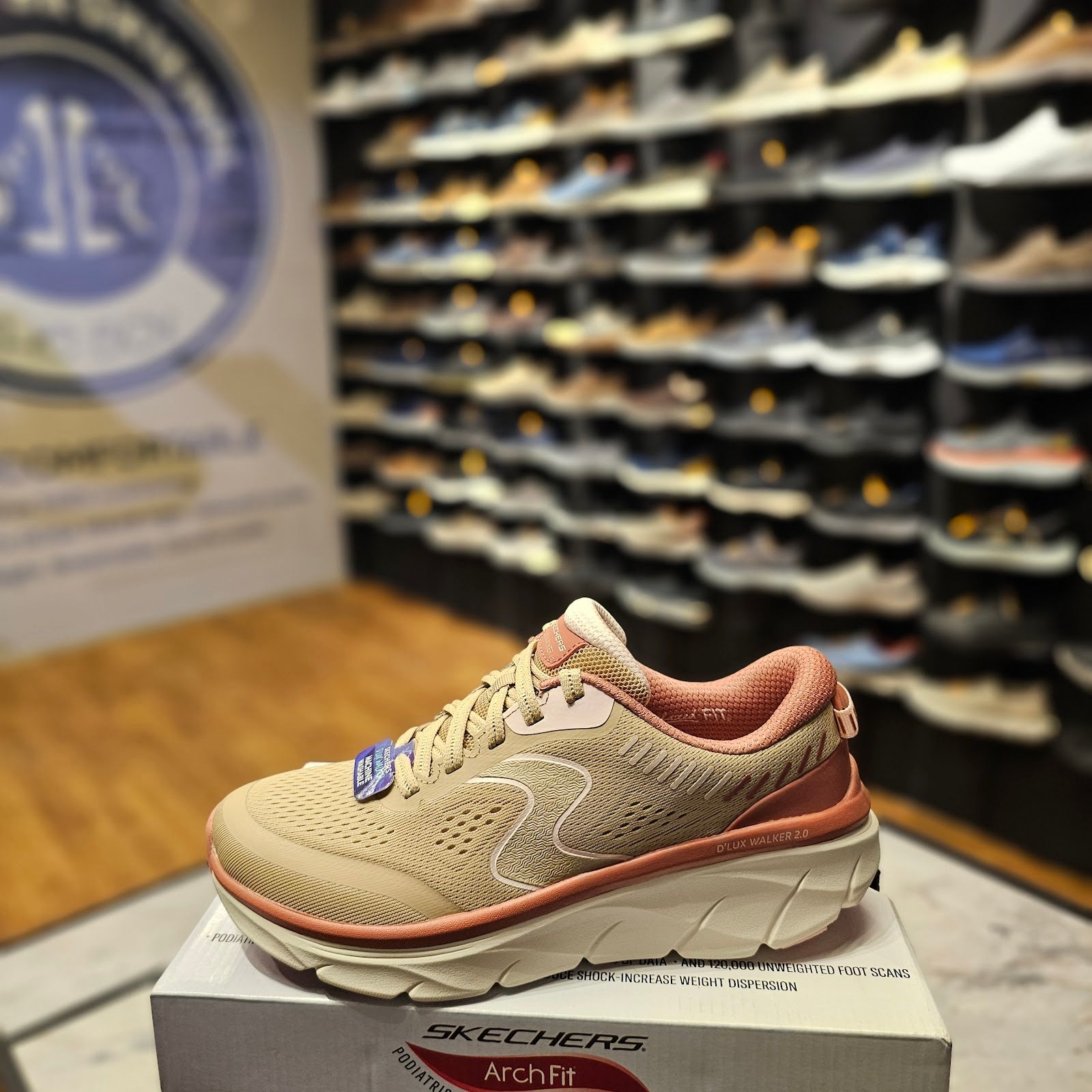 Skechers 150007 - Taupe/Mint - Size 39.0