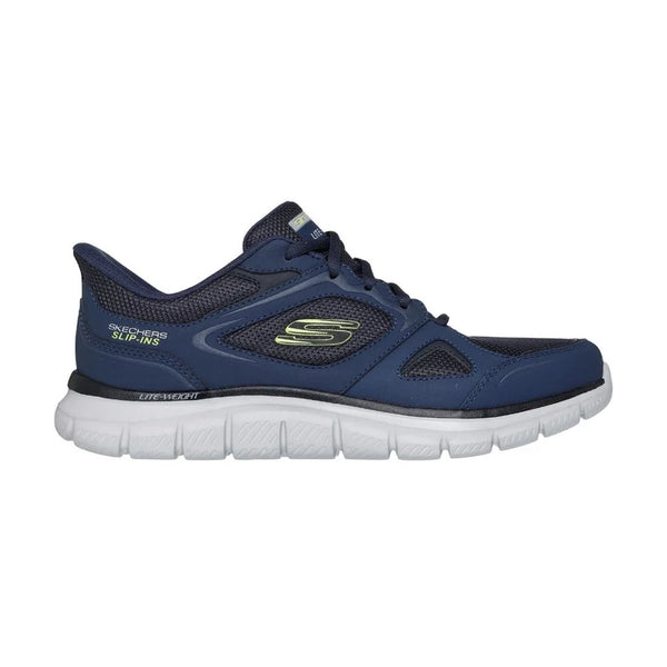 Men's Slip-ins: Track - Ezral — Navy/Lime