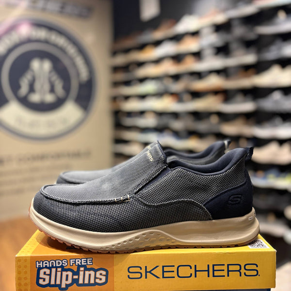 Men's Skechers Hands-Free Slip-ins: Relaxed Fit - Fletch - Darius — Navy