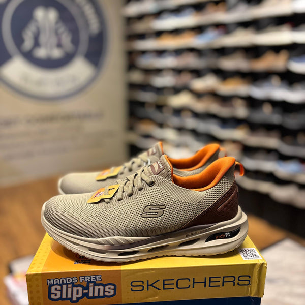 Men's Skechers Slip-ins Relaxed Fit: Arch Fit Orvan - Kincade — Taupe