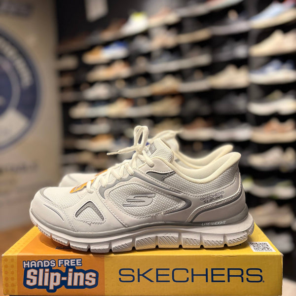 Men's Skechers Slip-ins: Track - Ezral — White/Gray