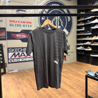 Puma Vertical Big Logo Taped Sleeve T-Shirt