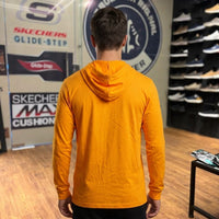 Reebok Vertical Vector Graphic Hooded Long Sleeve T-Shirt