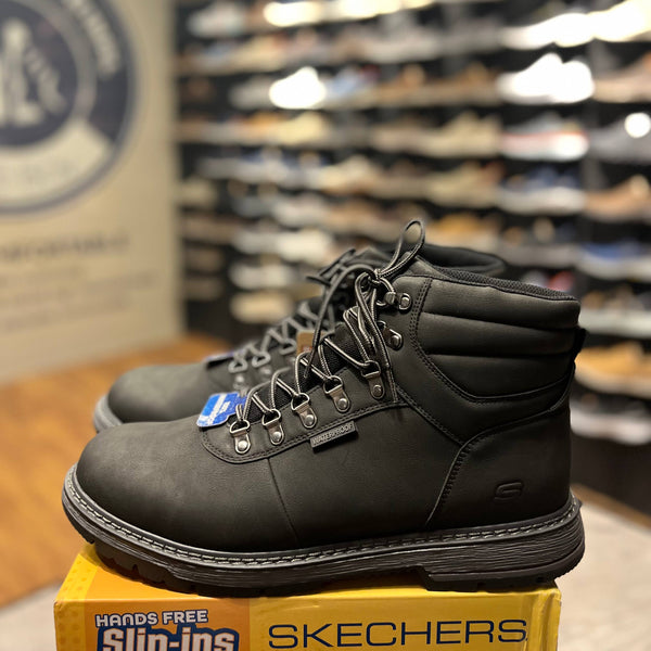Men's Skechers Waterproof Relaxed Fit: Corado - Jaxx — Black