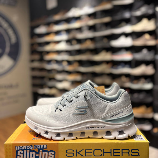Men's Skechers Glide-Step Pro - Waverra — White/Light Blue