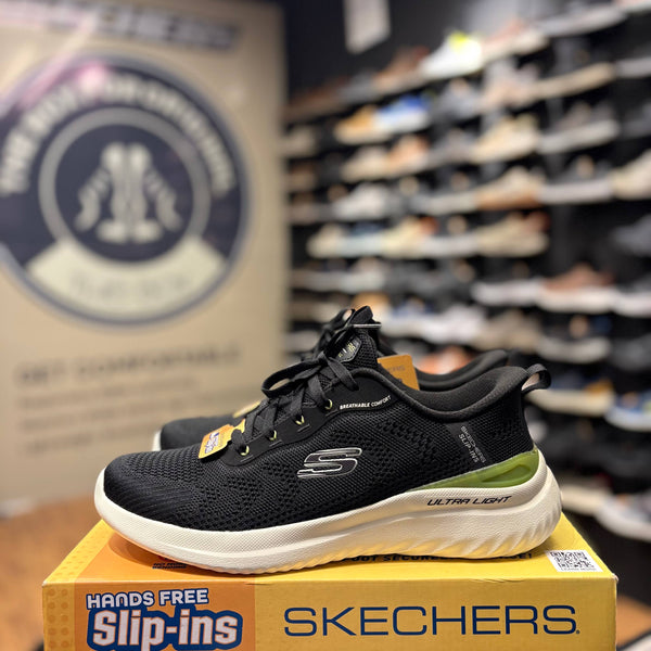 Men's Skechers Bounder 2.0 Almir — Black/Lime