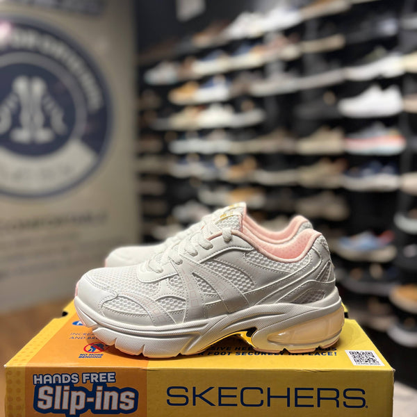 Women's Skechers Street Shadow — White/Pink