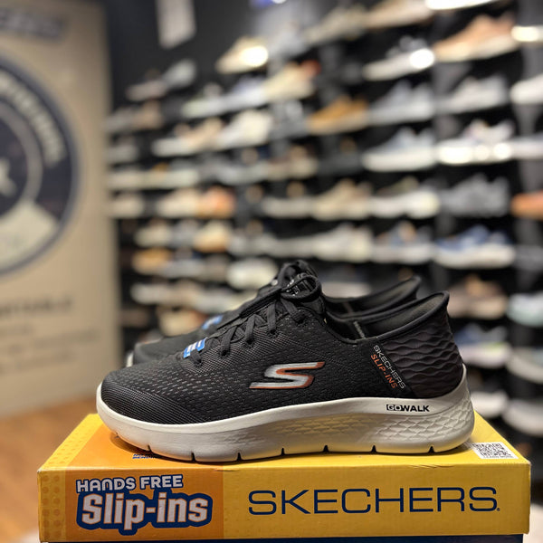 Men's Skechers Slip-Ins: GO Walk Flex - New World — Black/Orange