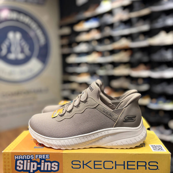 Women's Skechers BOBS Sport Squad Chaos — Taupe