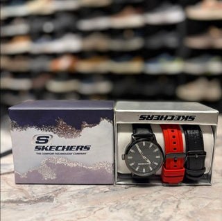 Men's Skechers Quartz Three-Hand Watch & Interchangeable Band Gift Set