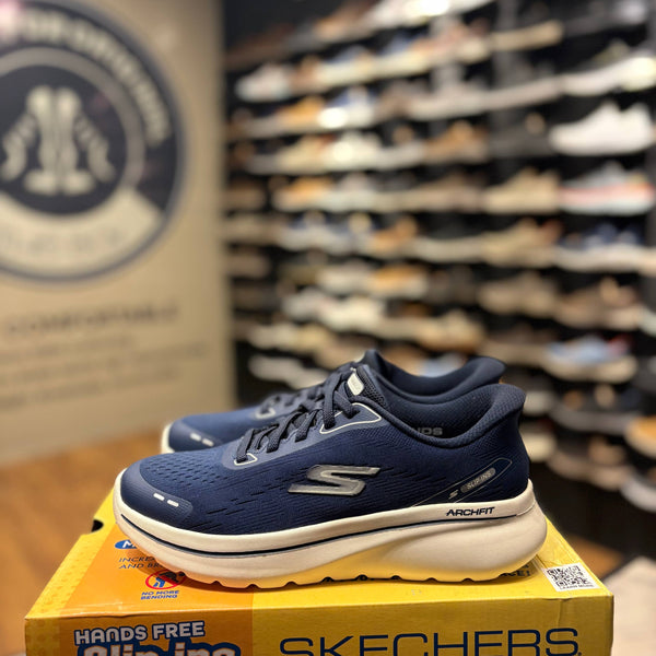Women's Skechers Slip-ins Relaxed Fit: GO WALK Arch Fit N-Joy — Navy / White