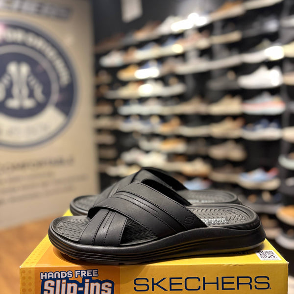 Men's Skechers Sargo-Cross Strap — Black