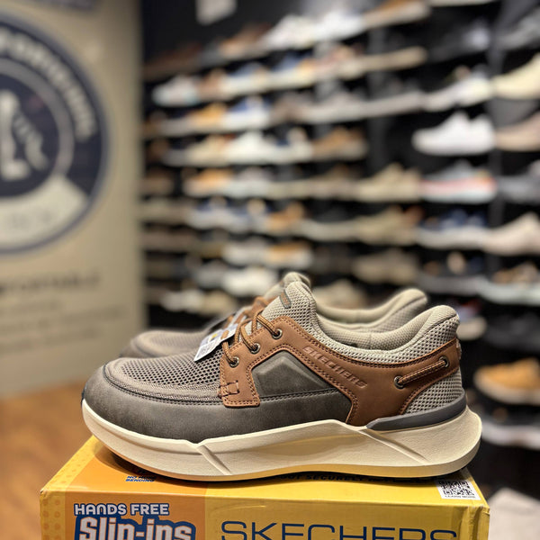 Men's Skechers Slip-ins Relaxed Fit: Toliver - Vito — Taupe / Brown