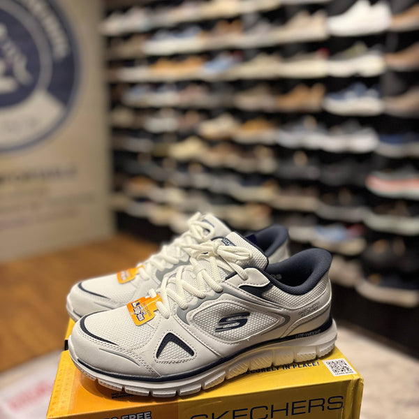 Men's Skechers Slip-ins: Track - Ezral — White/Navy
