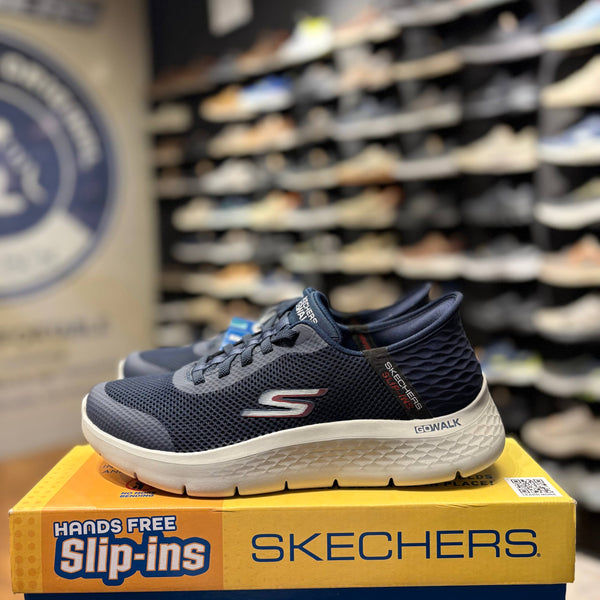 Men's Skechers Go Walk Flex - Hands Up — Navy