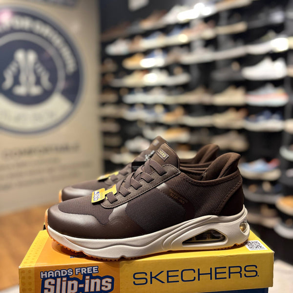 Men's Skechers Slip-ins Uno-Necessary Comfort — Chocolate
