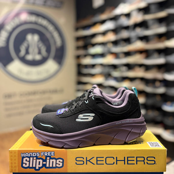 Women's Skechers D'Lux Walker 2.0 - Autumn Sun — Black/Multi