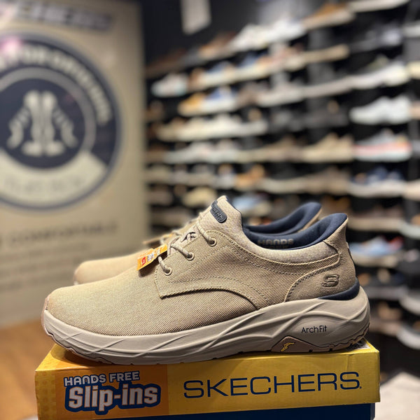 Men's Skechers Slip-ins Relaxed Fit: Arch Fit Maverick - Wolfe — Taupe