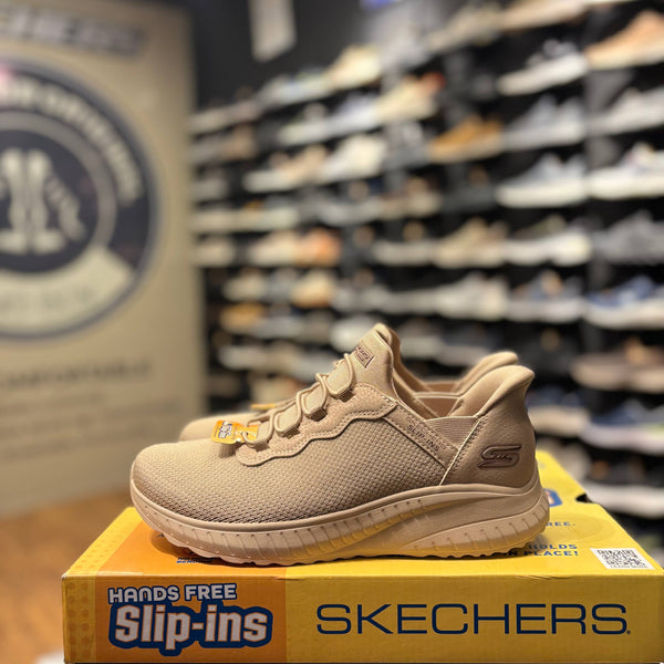 Women's Skechers BOBS Sport Squad Chaos — Tan