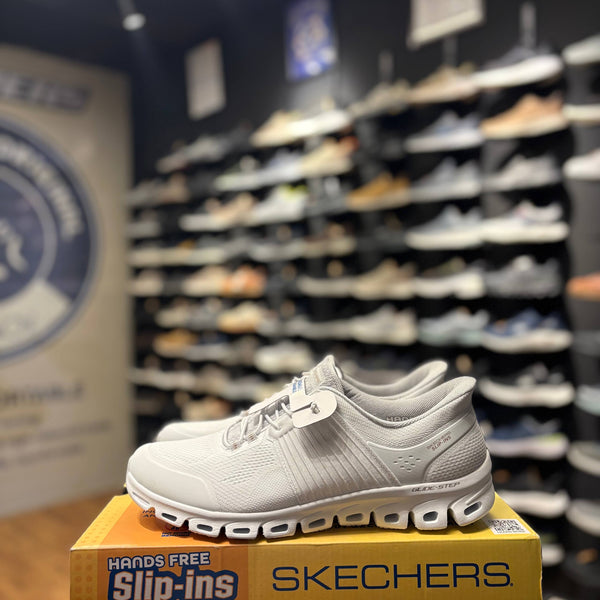 Women's Skechers Slip-ins: Glide-Step - Stargaze — White/Gray