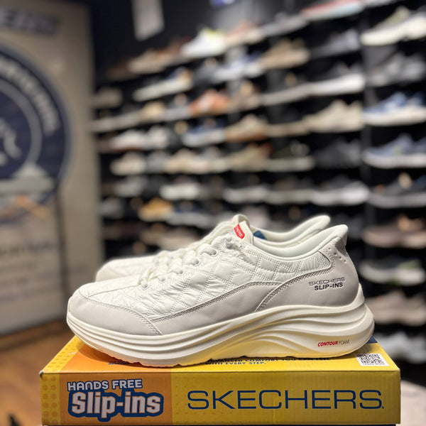 Men's Skechers Slip-ins: Contour Foam - Cozy Fit — White
