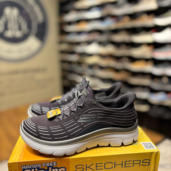 Women's Skechers Slip-ins: Summits Plus — Charcoal / Silver